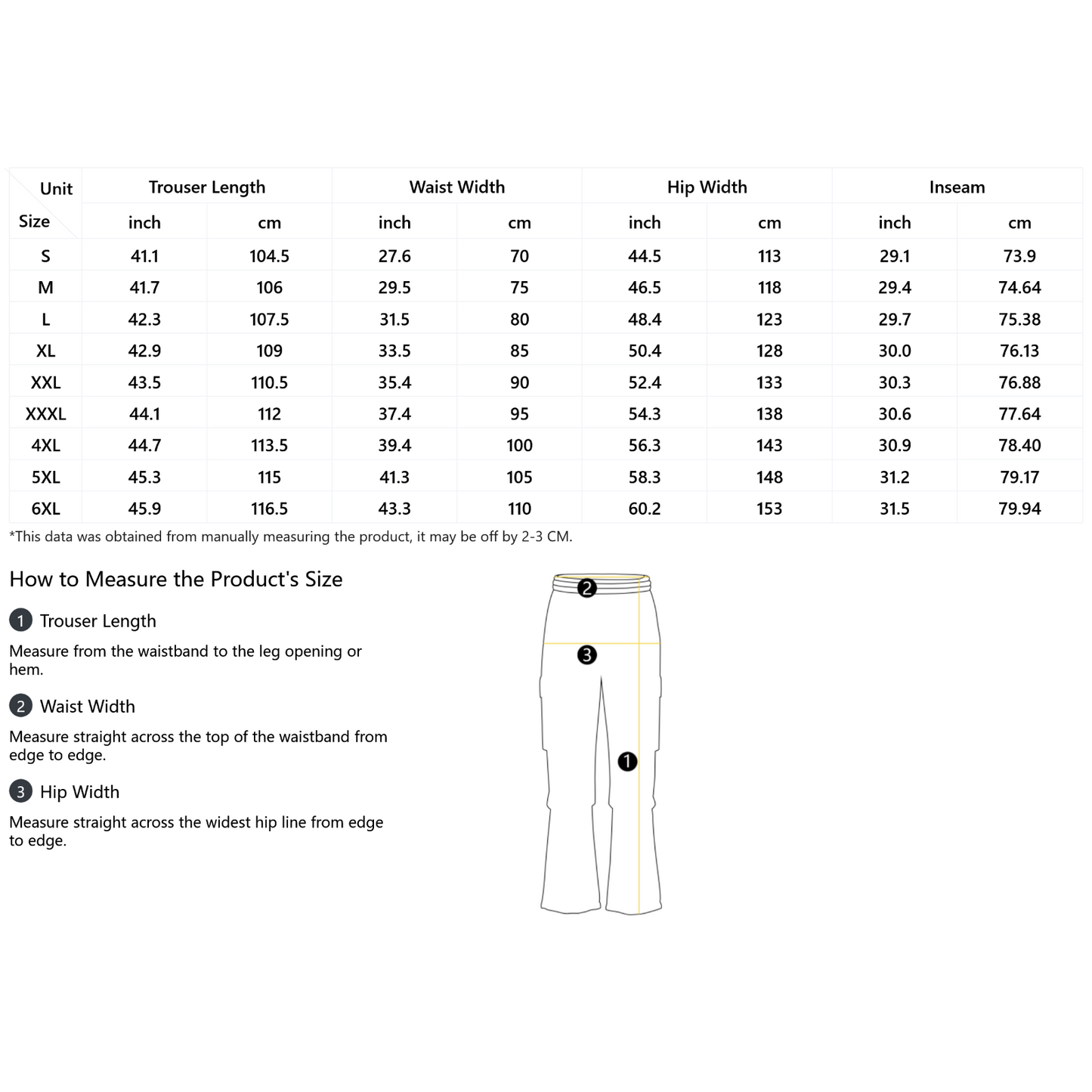 Pantalon cargo ample pour homme, imprimé intégral, coupe décontractée, ourlets ajustables