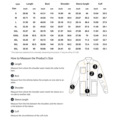 Men's Vintage Pockets Jacket