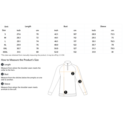 Front Design Simple Print Men's Fleece Stand-Up Collar Sweatshirt