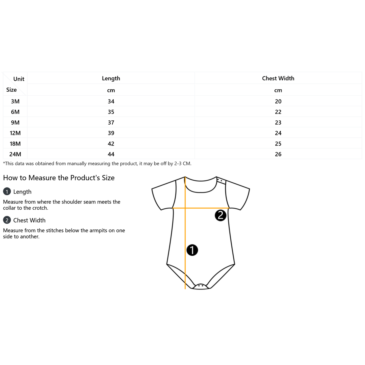 Unisex Cotton Baby Bodysuit