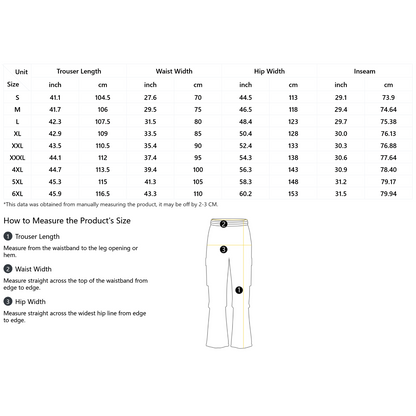 Pantalon cargo ample pour homme, imprimé intégral, coupe décontractée, ourlets ajustables